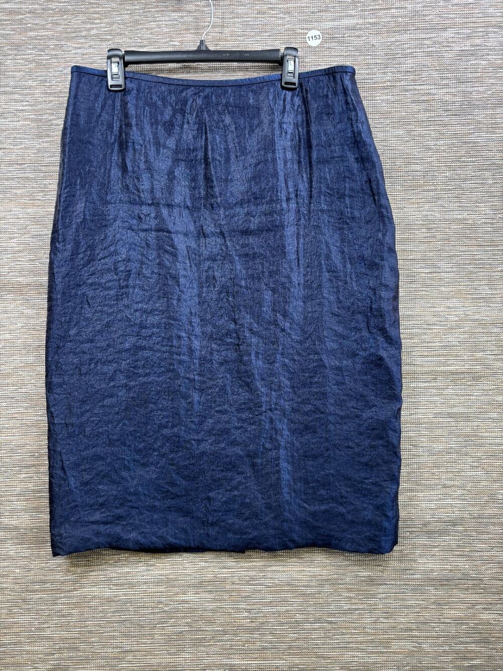 Kasper Straight Pencil Skirt Womens Size 16 Blue Knee-Length Casual Career